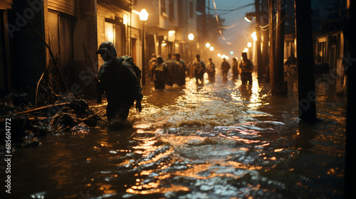 Folgen des Klimawandels: Überschwemmung durch Starkregen photo