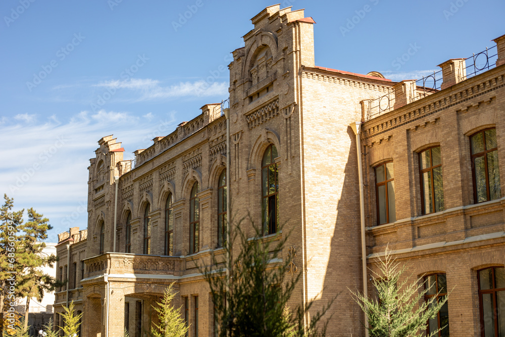 a beautiful Soviet Union biology University in Samarkand
