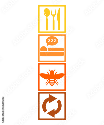 Bee and Beekeeper Vector for Beekeeping