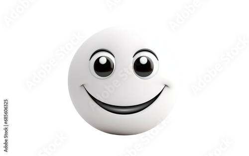 Cheerful Smile On Isolated Background