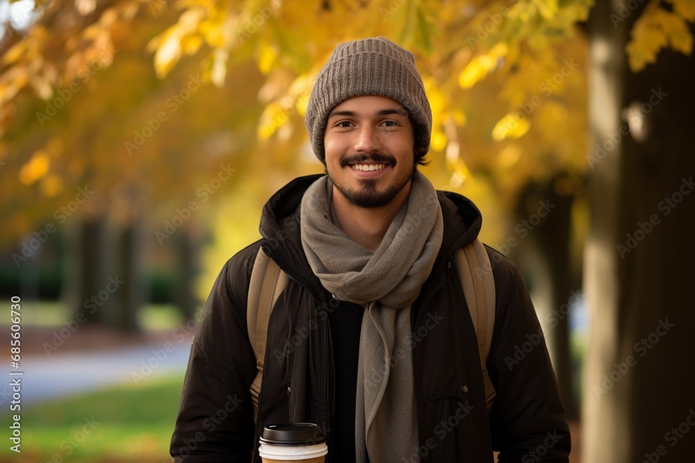 Young Man with Fall Semester Backdrop
Young Man with Fall Semester Backdrop