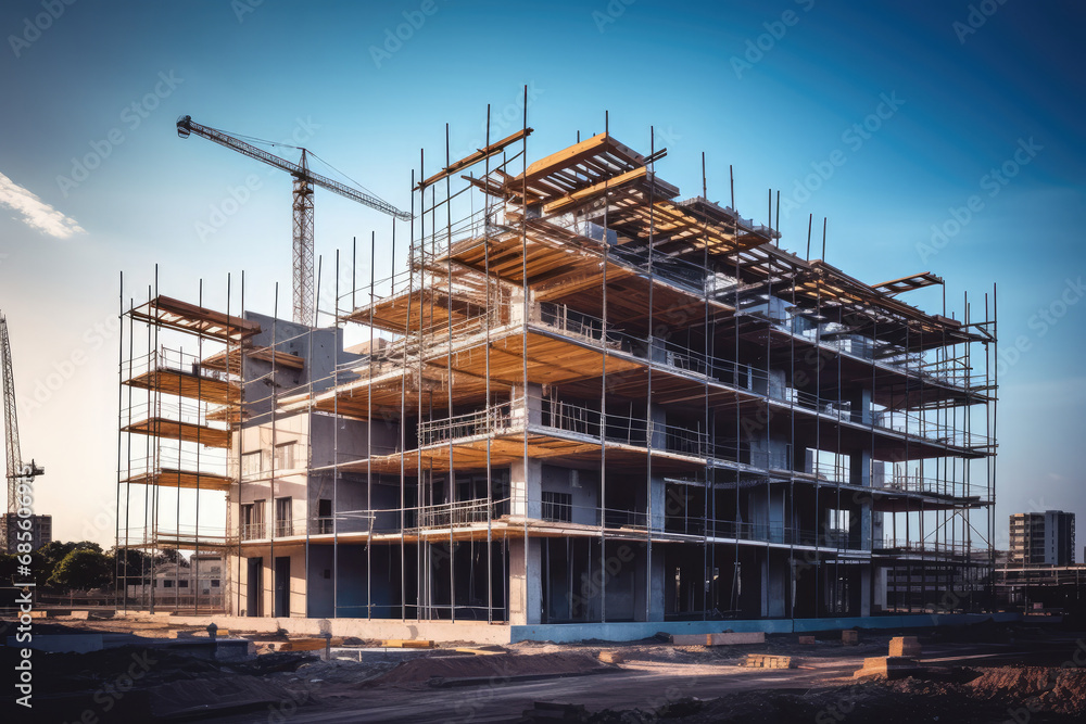 building under construction, industrial development, construction site engineering building under construction, industrial development, construction site engineering