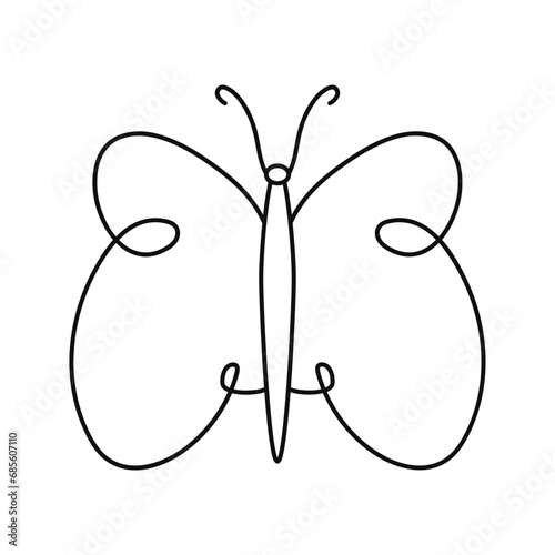 Line Art Butterfly