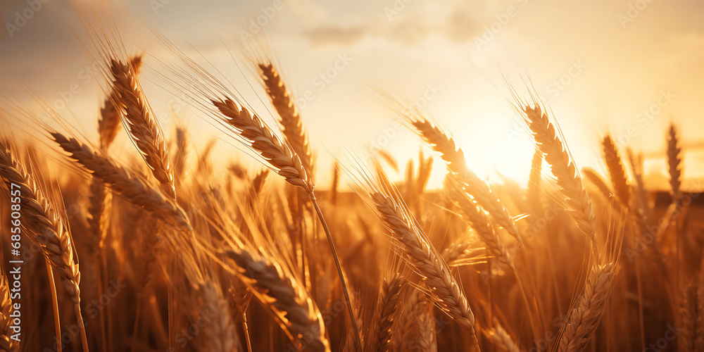 Campo de trigo al amanecer