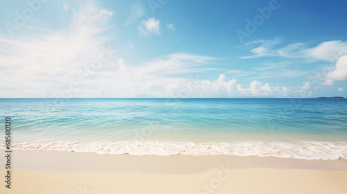 Seaside Serenity Upper View Beach Background Image.