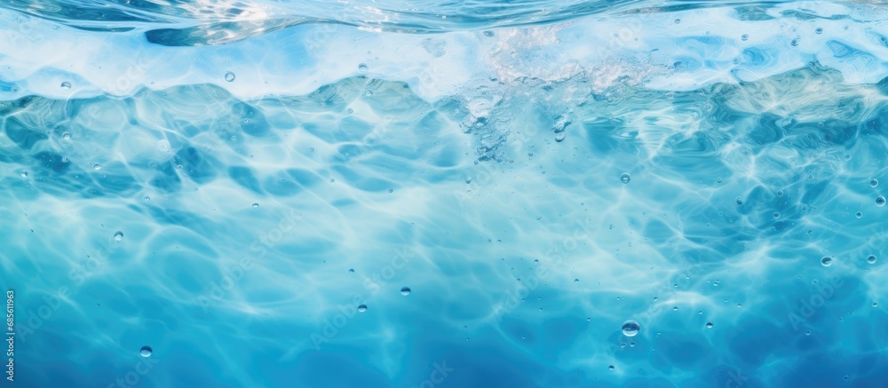 water wave underwater blue ocean swimming pool wide panorama background sandy sea bottom isolated on white background water wave underwater blue ocean swimming pool wide panorama background sandy sea bottom isolated on white background