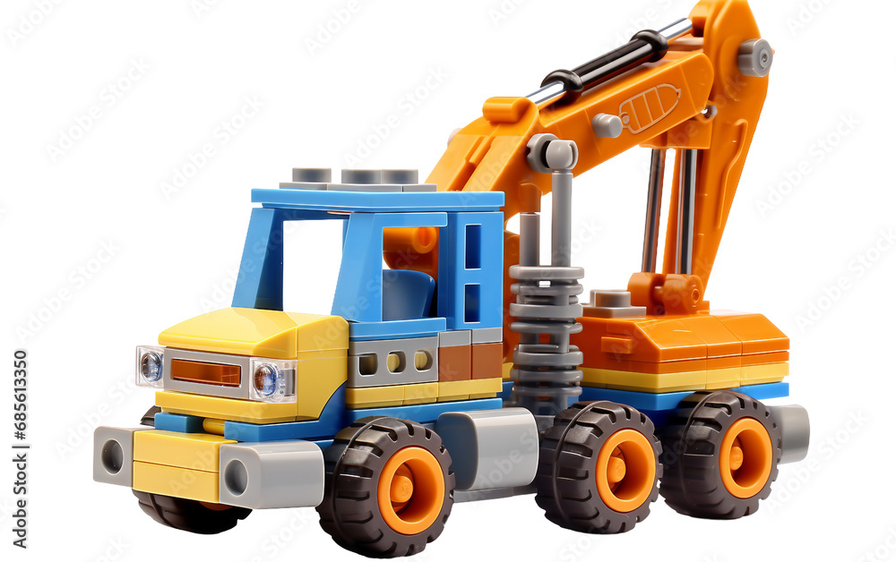 Construction Toy Wonderland On Isolated Background
