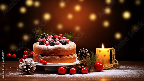 Birthday Delicacy, Festive Cake Decorations, Seasonal Birthday Treats, Christmas Cheer Cake, Birthday Cake with Holiday Flair, Winter Birthday Festivity, Festive Cake Artistry, Seasonal Cake Delight, 