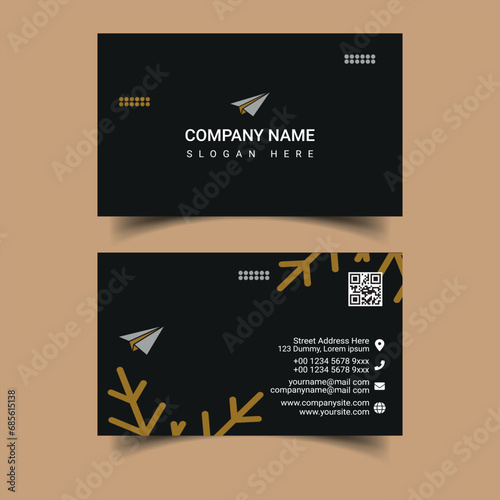 Professional business card design with minimal color. Compatible for business and personal use or commercial usage.
