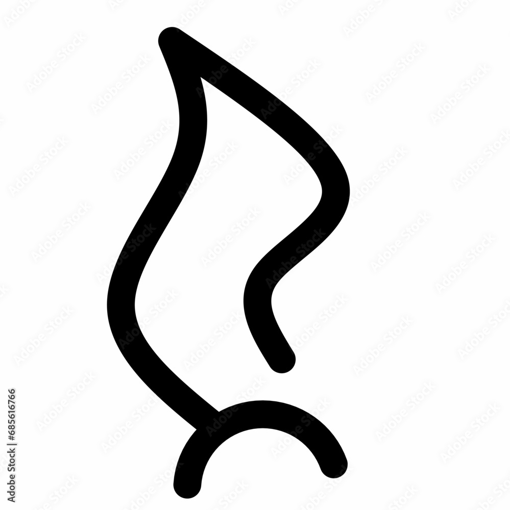 Fire icon. Black line icon on white background. outline of fire flame. Simple icon.Suitable for website pages and mobile apps design vector elements. Fire icon. Black line icon on white background. outline of fire flame. Simple icon.Suitable for website pages and mobile apps design vector elements.