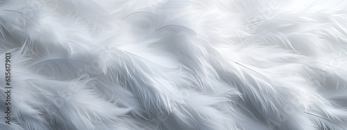 close up shot of white fur, in the style of made of feathers