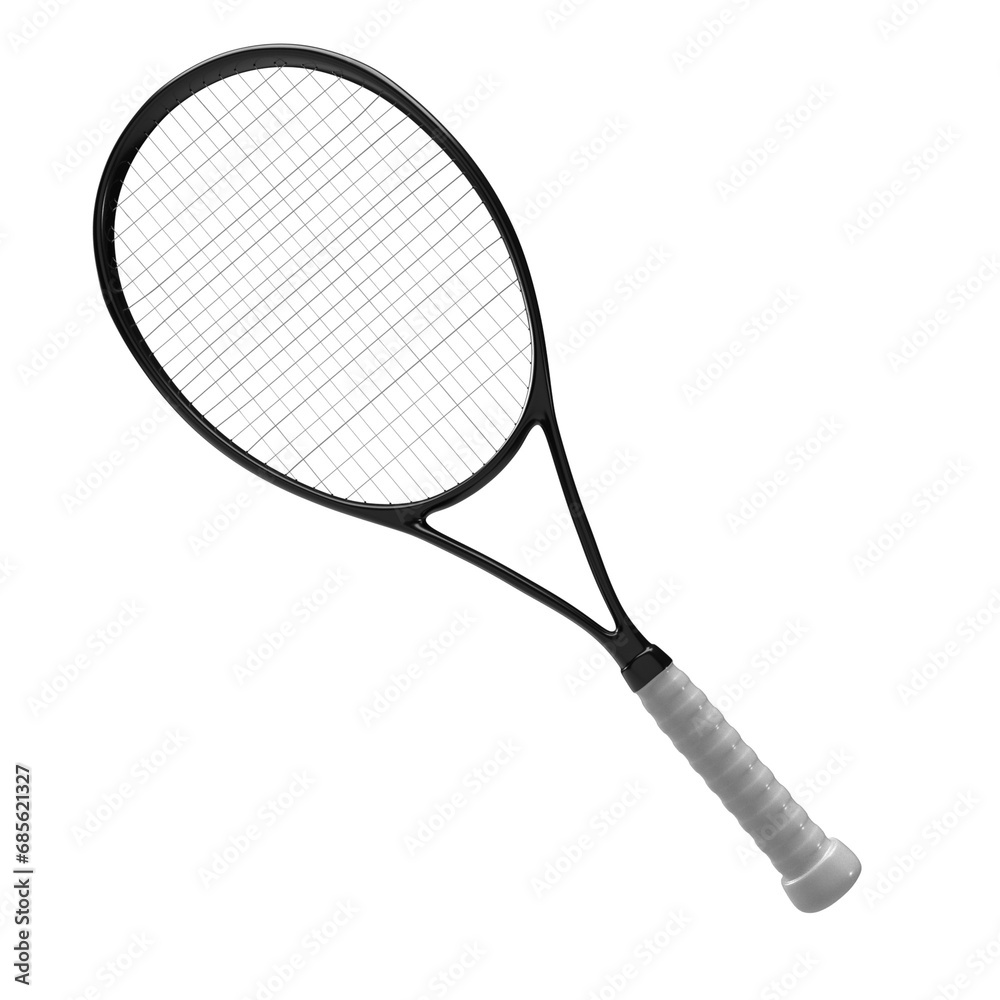 tennis racket isolated on white background tennis racket isolated on white background