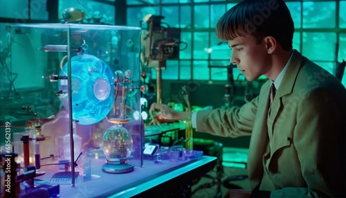 scientist working at the laboratory
