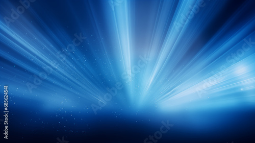 blue light background with rays