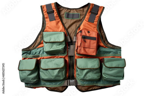 Fishing Essentials Vest Isolated on transparent background