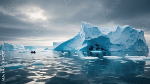iceberg in the sea landscape photo
