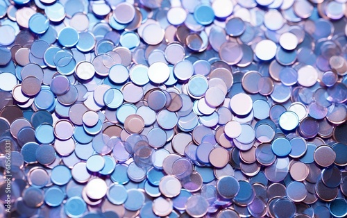 Macro View of Sparkling Sequins