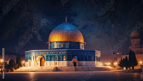 dome of the Rock at Night photo