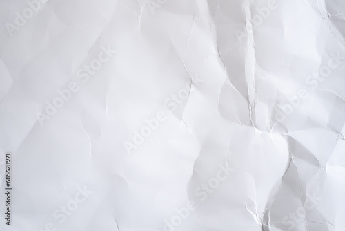 Blank crumpled paper texture and background with space