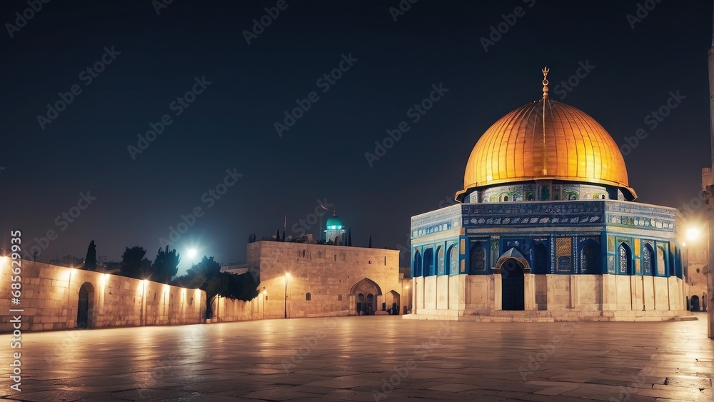 dome of the Rock at Night photo
