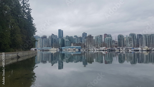 The view over Vancouver from the park