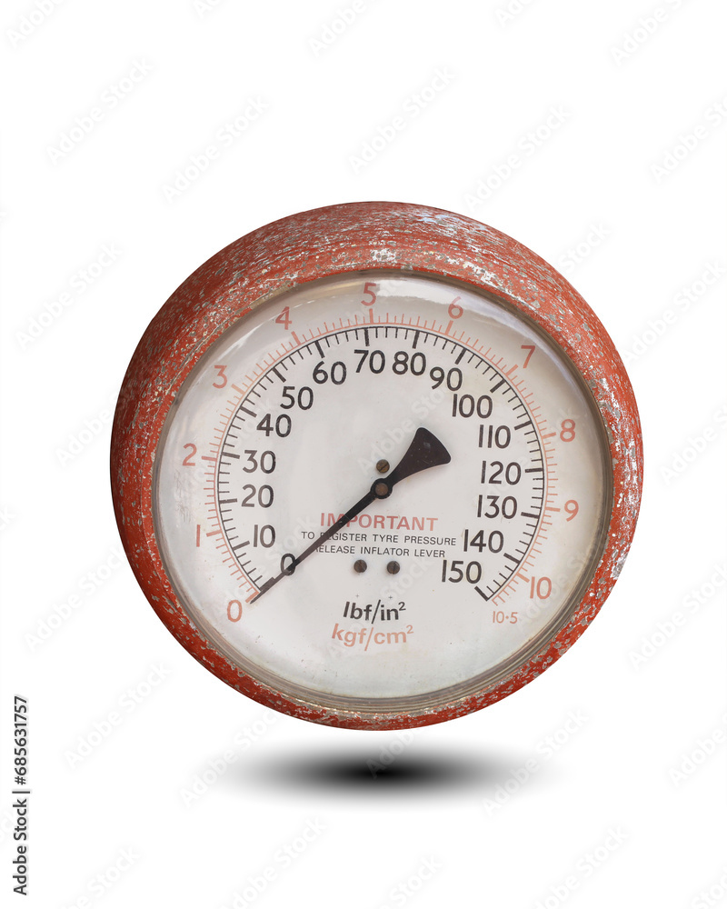 old thermometer isolated on white background. This has clipping path. old thermometer isolated on white background. This has clipping path.