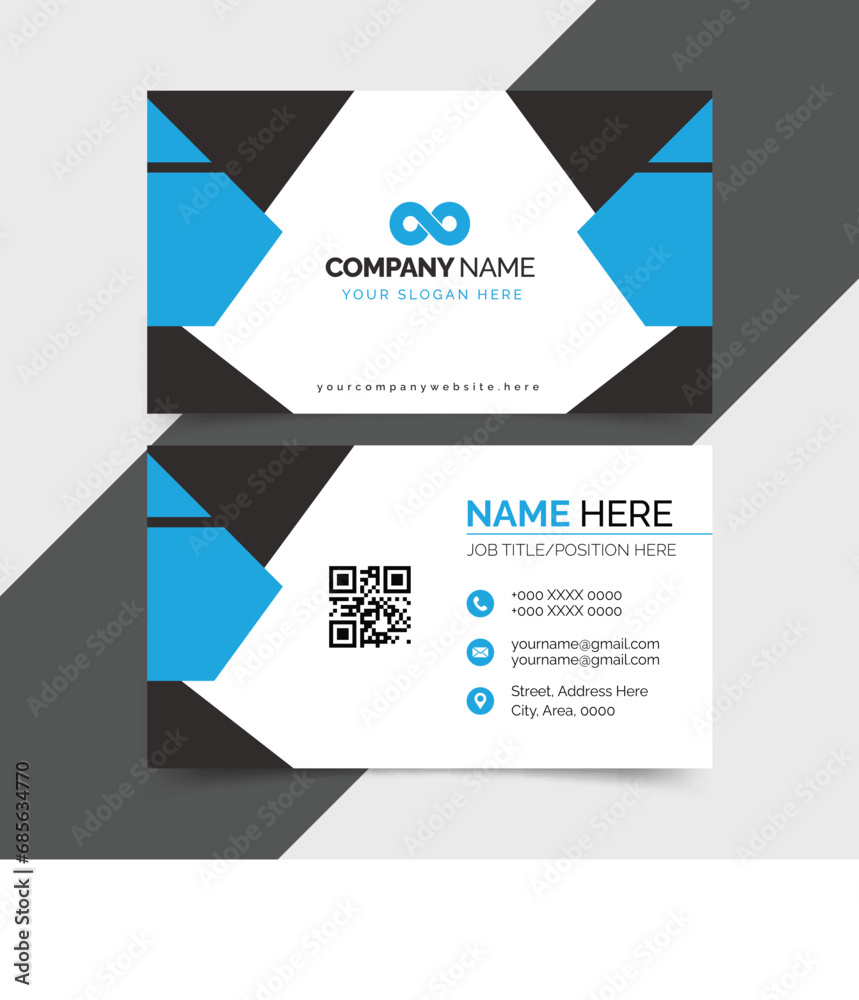 Stylish Corporate Persona Business Card Stylish Corporate Persona Business Card
