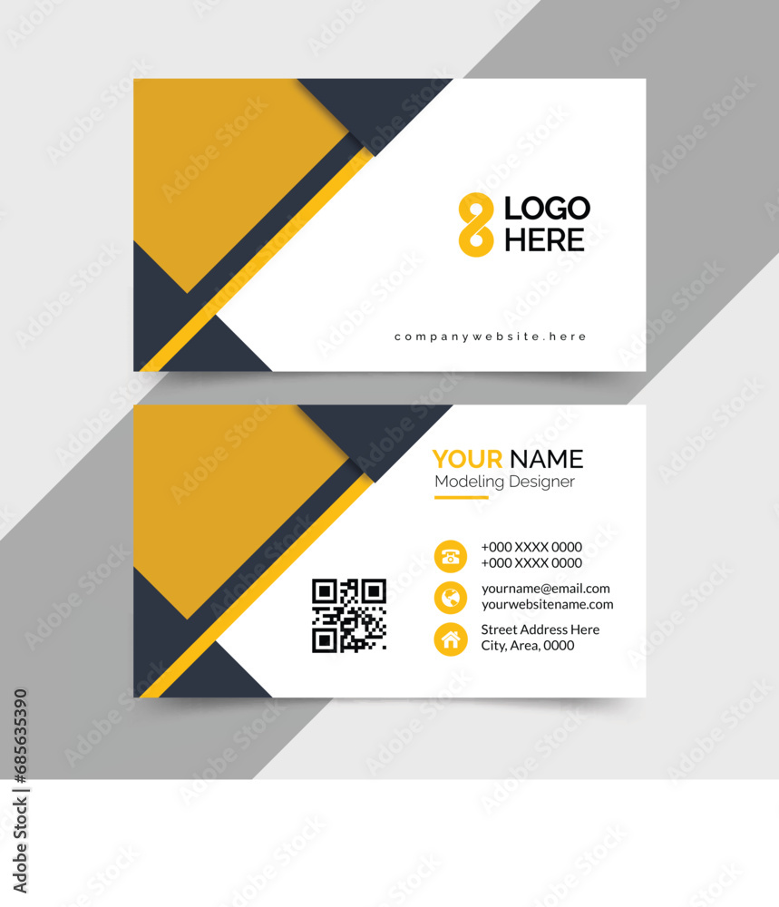 Dynamic Branding Vector Business Card