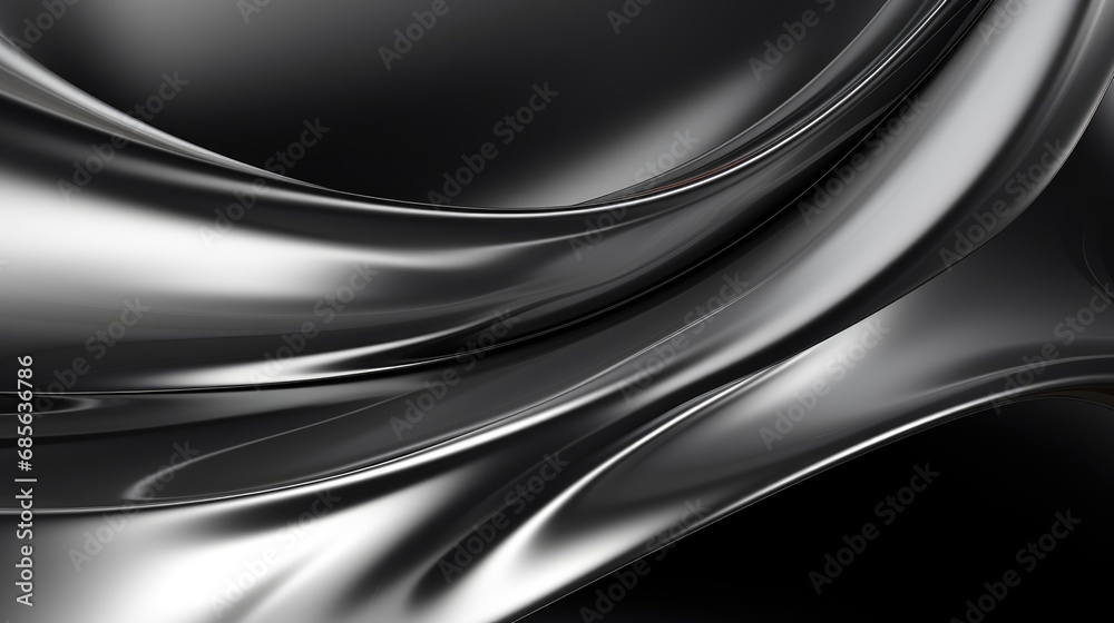 Shimmering silver background of a large wave