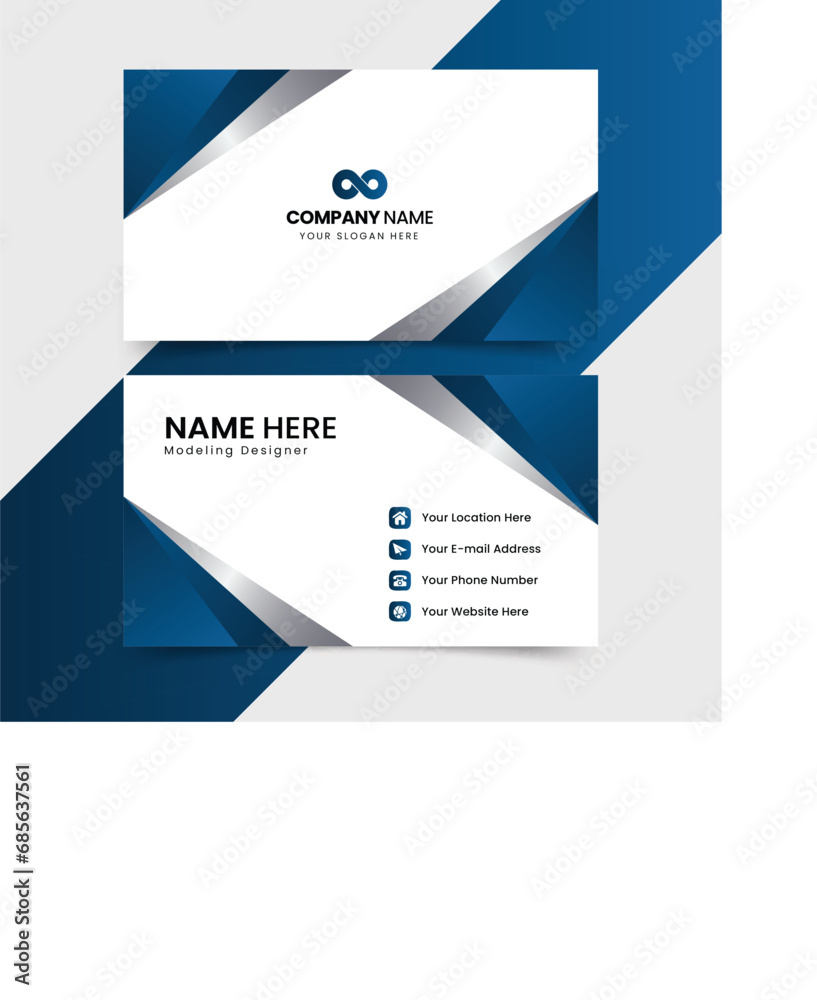 Stylish Executive Contact Card Business Card Stylish Executive Contact Card Business Card