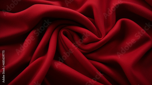 Red Wool Fabric Texture.