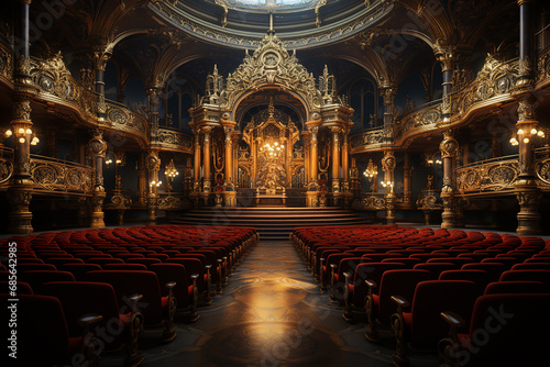 Generative AI - A classical theater, hall and stage