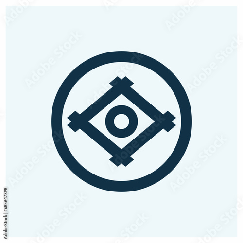 Kamon Symbols of Japan. Japanesse clan kamon crest symbol. japanese ancient family stamp symbol. A symbol used to decorate and identify people in family. Igetani Janome
