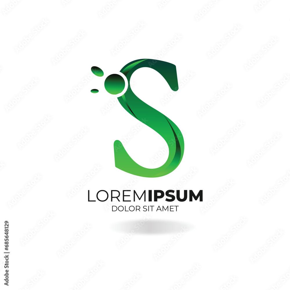 Vector business s letter identity logo vector design Vector business s letter identity logo vector design