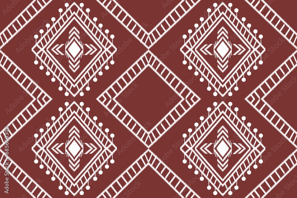 Ethnic abstract ikat art .Geometric ethnic seamless pattern design for carpet,curtain,clothing,fabric,wrapping paper,tiles,textiles,batik,texture and wallpaper.Vector background. Ethnic abstract ikat art .Geometric ethnic seamless pattern design for carpet,curtain,clothing,fabric,wrapping paper,tiles,textiles,batik,texture and wallpaper.Vector background.
