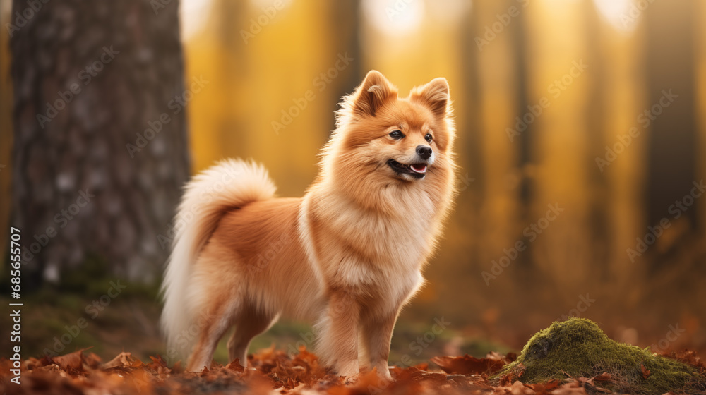 German Spitz (Medium), AI Generated (AKA Deutscher Spitz)