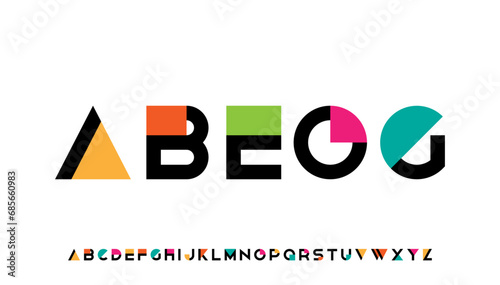 Modern stylish typography capital alphabet letter logo design