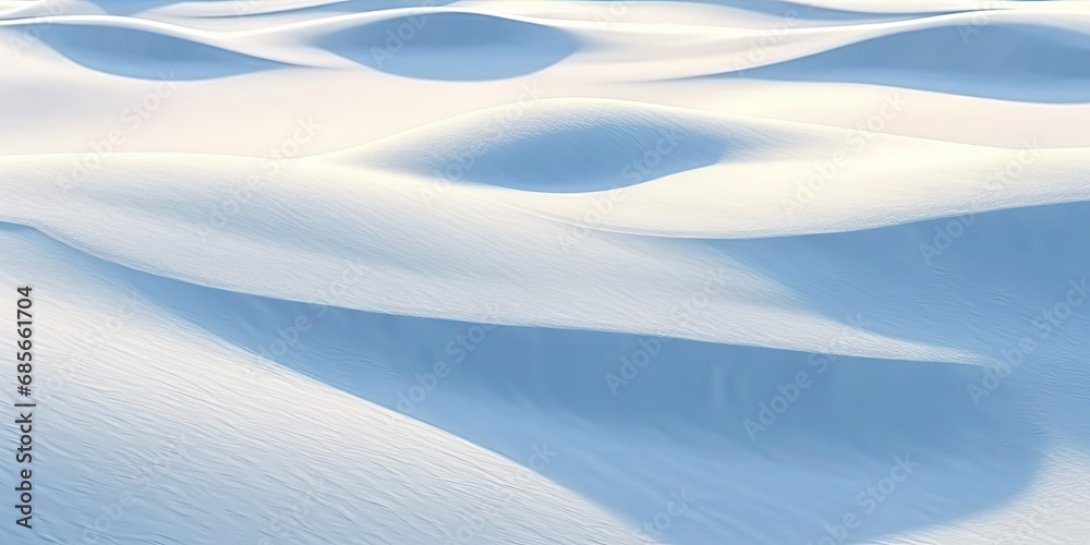 Nature frosty palette. Stunning winter background featuring cold blue hues and soft blanket of snow