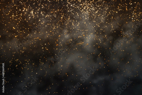 Abstract shining gold wave with glittering particles, New year special. Created with Ai