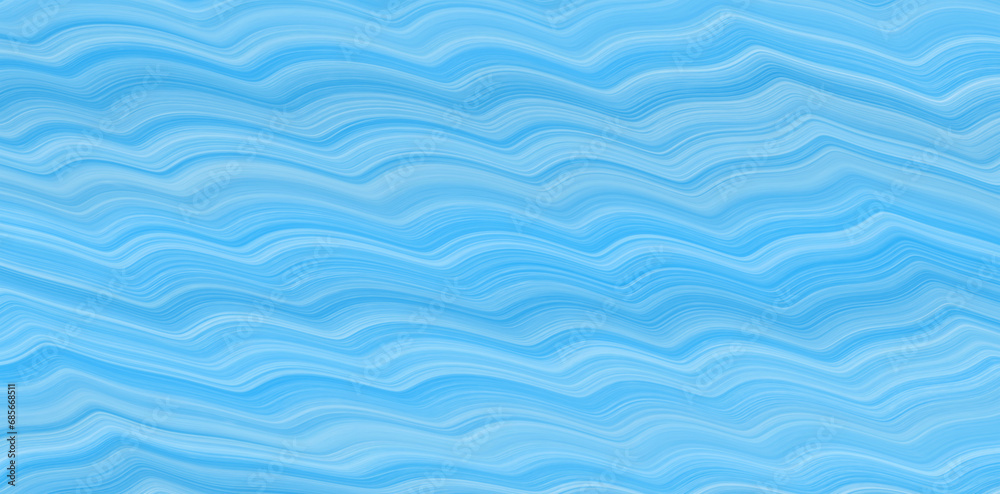 波打つ流水の青いボーダー柄背景