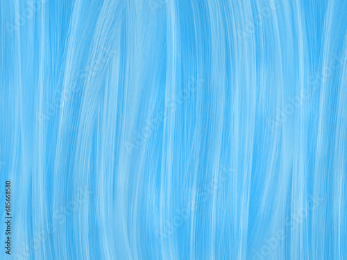 Plakat w ramie 緩やかで細い線を重ねた流水みたいな青色の背景