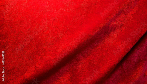 大きくて赤いベルベットのリッチなファブリック背景
