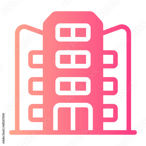 hotel gradient icon
