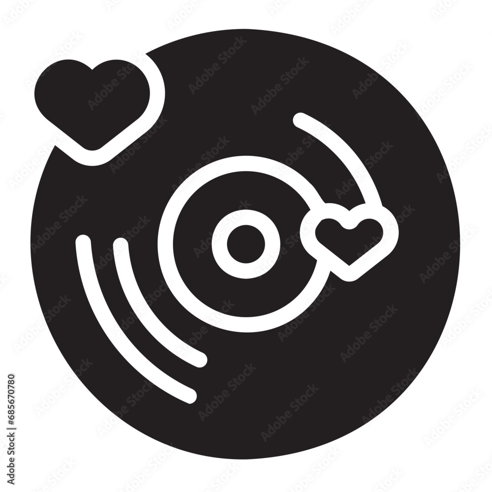 vinyl glyph icon vinyl glyph icon