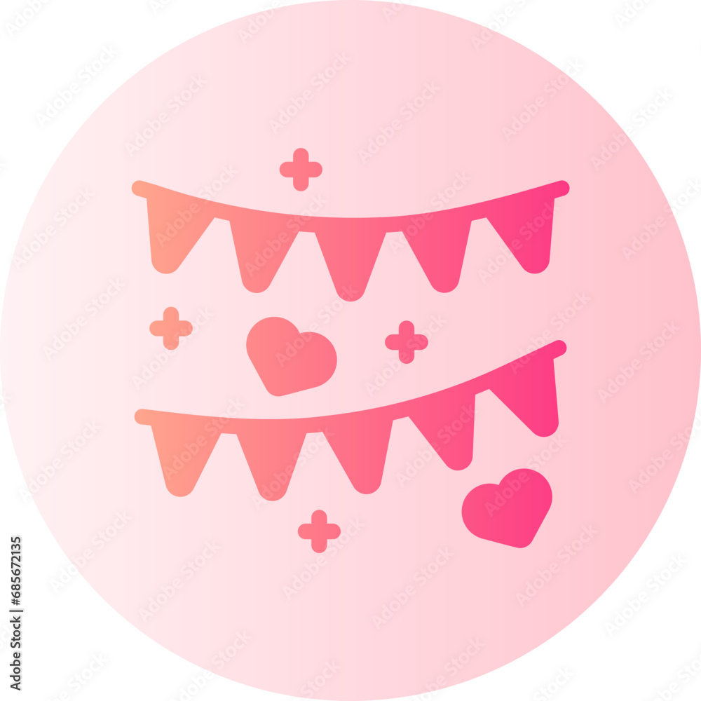 garland gradient icon garland gradient icon