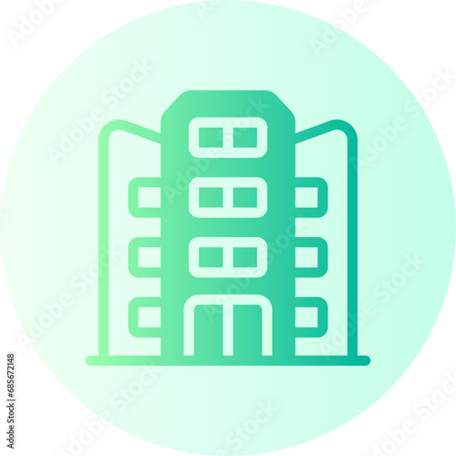 hotel gradient icon