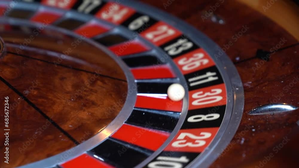 Casino. The ball is spinning in roulette Casino. The ball is spinning in roulette
