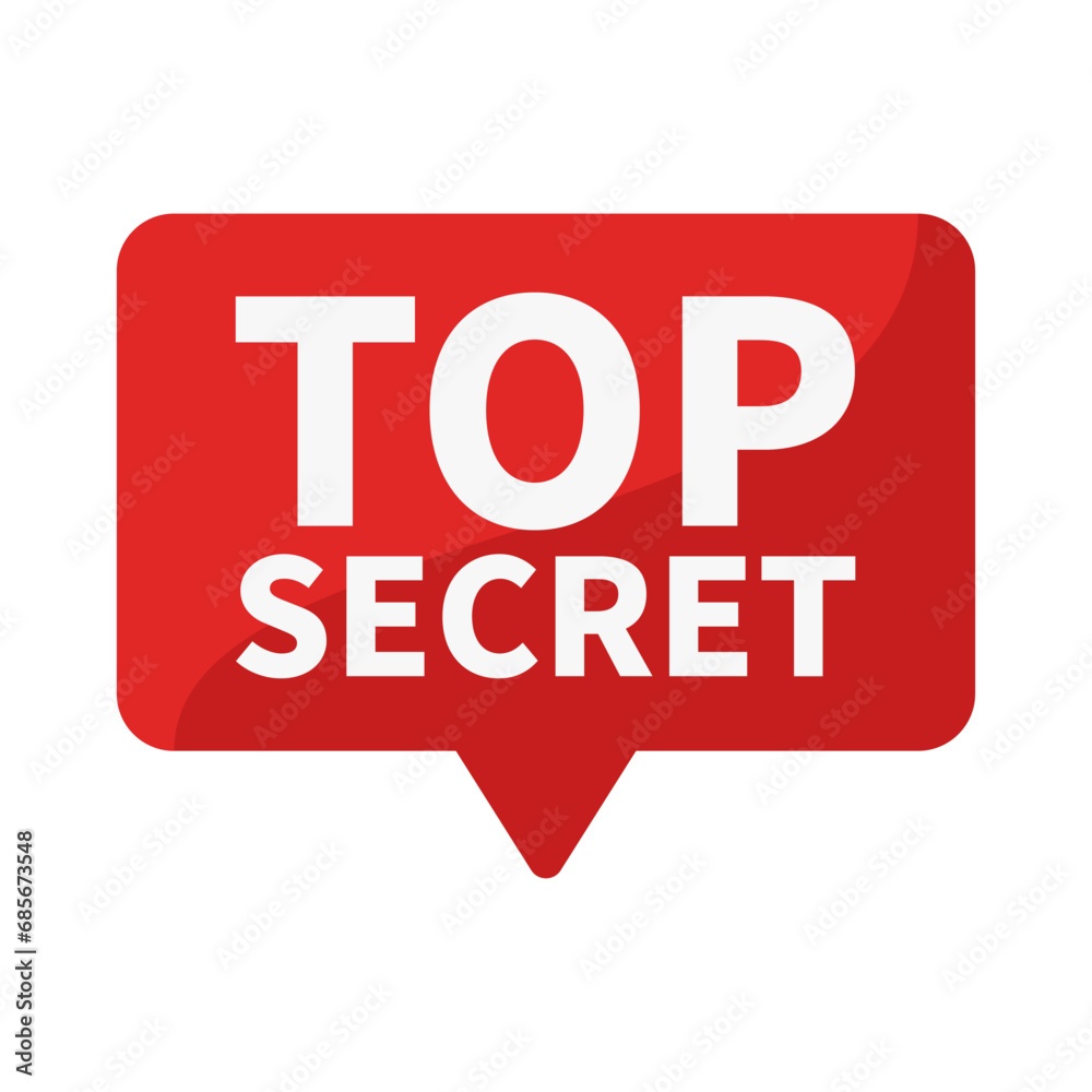 Top Secret In Red Rectangle Shape For Information Warning Announcement
Top Secret In Red Rectangle Shape For Information Warning Announcement