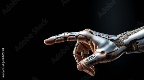 Robot finger point