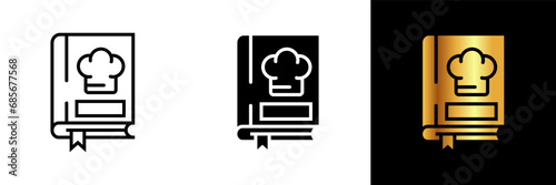 A culinary treasure trove icon representing a recipe book, embodying culinary inspiration, cooking guidance, and a collection of delicious recipes to elevate your gastronomic adventures.